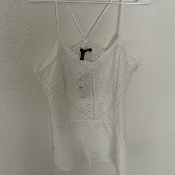 White House Black Market white cami